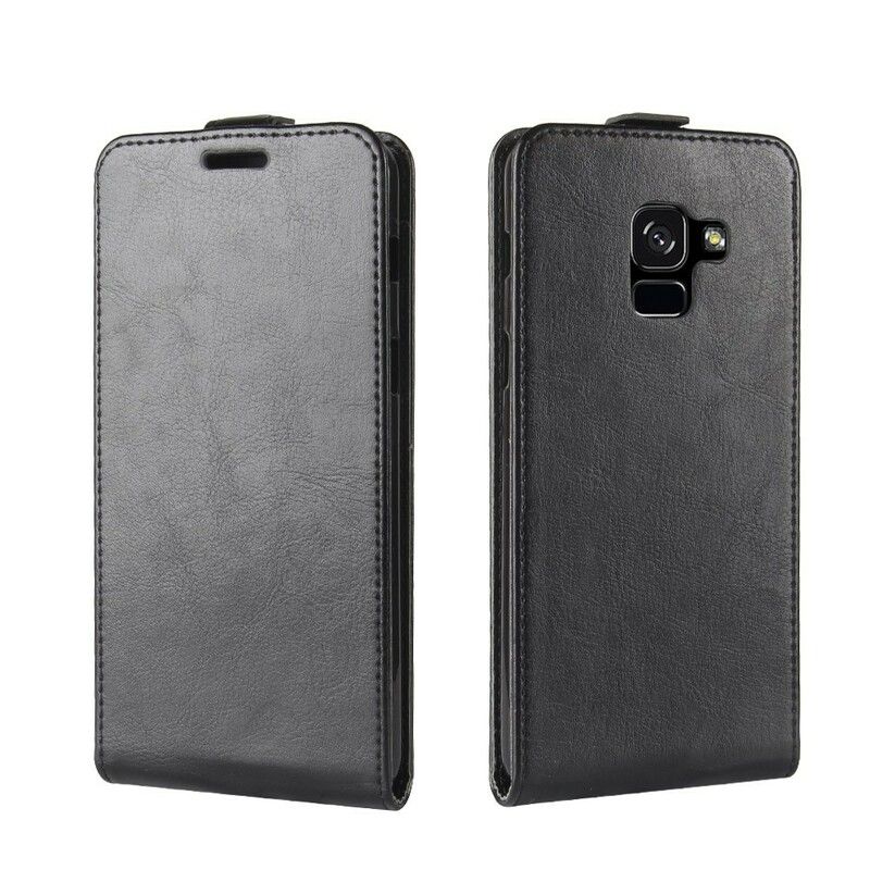 Læder Cover Samsung Galaxy A8 2018 Flip Cover Foldbar Lædereffekt