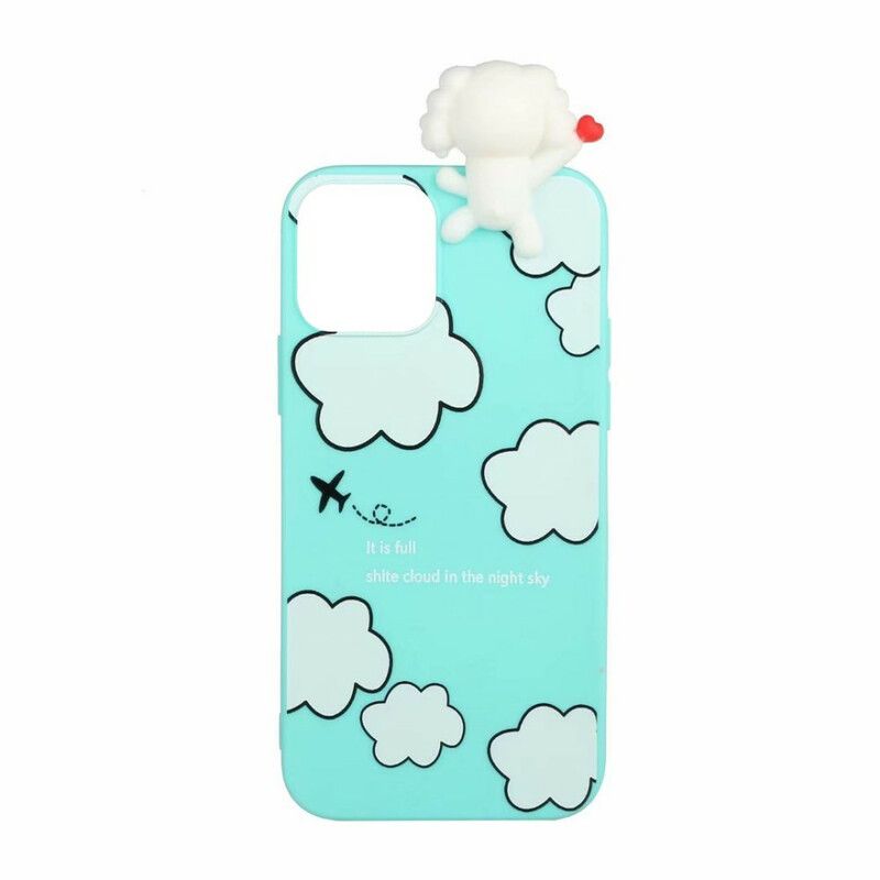 Cover iPhone 13 Mini 3d Hund I Skyerne