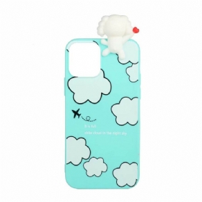 Cover iPhone 13 Mini 3d Hund I Skyerne