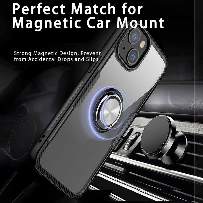 Cover iPhone 13 Mini Carbon Fiber Metal Ring