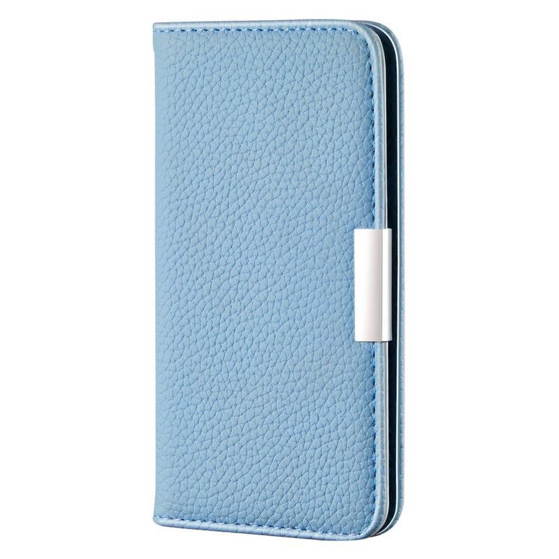 Cover iPhone 13 Mini Flip Cover Ultra Chic Litchi Imiteret Læder