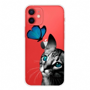 Cover iPhone 13 Mini Kat Og Sommerfugl