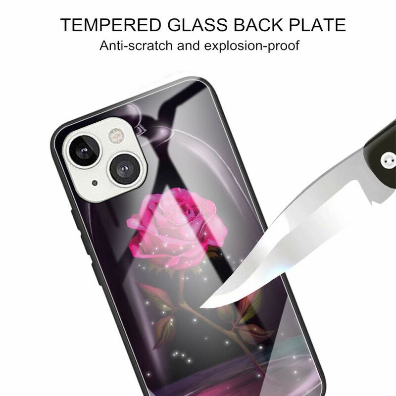 Cover iPhone 13 Mini Magisk Lyserødt Hærdet Glas