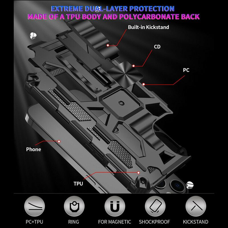 Cover iPhone 13 Mini Militært Modstandsdygtig Aftagelig