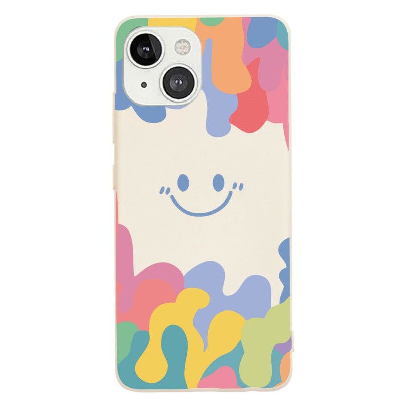 Cover iPhone 13 Mini Smilende Ansigt