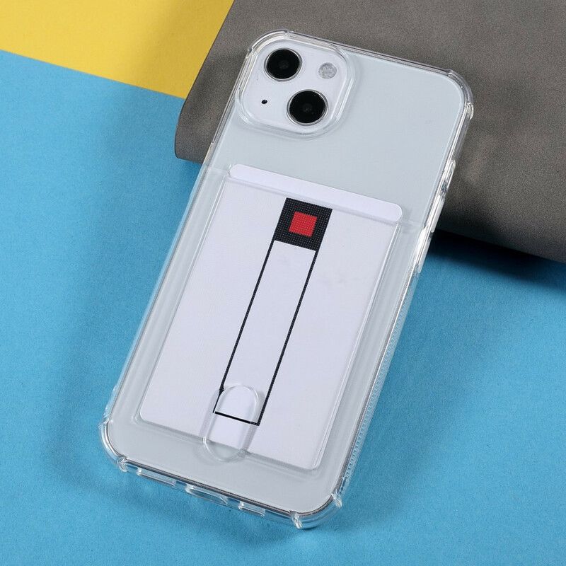 Cover iPhone 13 Mini Transparent Kortholder Farve