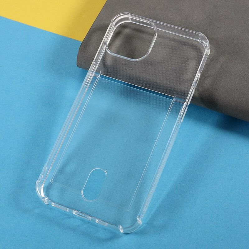 Cover iPhone 13 Mini Transparent Kortholder Farve