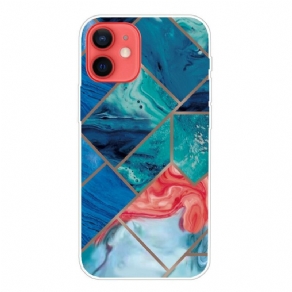 Cover iPhone 13 Mini Variabel Geometrisk Marmor