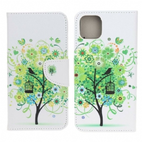 Flip Cover iPhone 13 Mini Blomstrende Træ