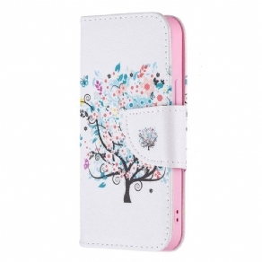 Flip Cover iPhone 13 Mini Blomstret Træ