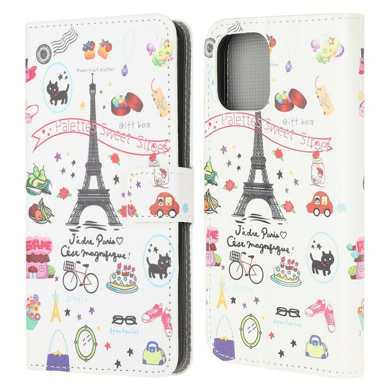 Flip Cover iPhone 13 Mini Jeg Elsker Paris