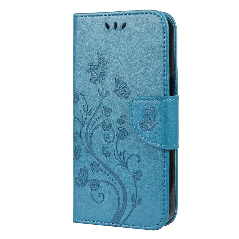 Flip Cover iPhone 13 Mini Med Snor Floral Strappy