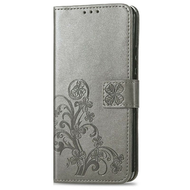 Flip Cover iPhone 13 Mini Med Snor Thong Sommerfugle Og Blomster