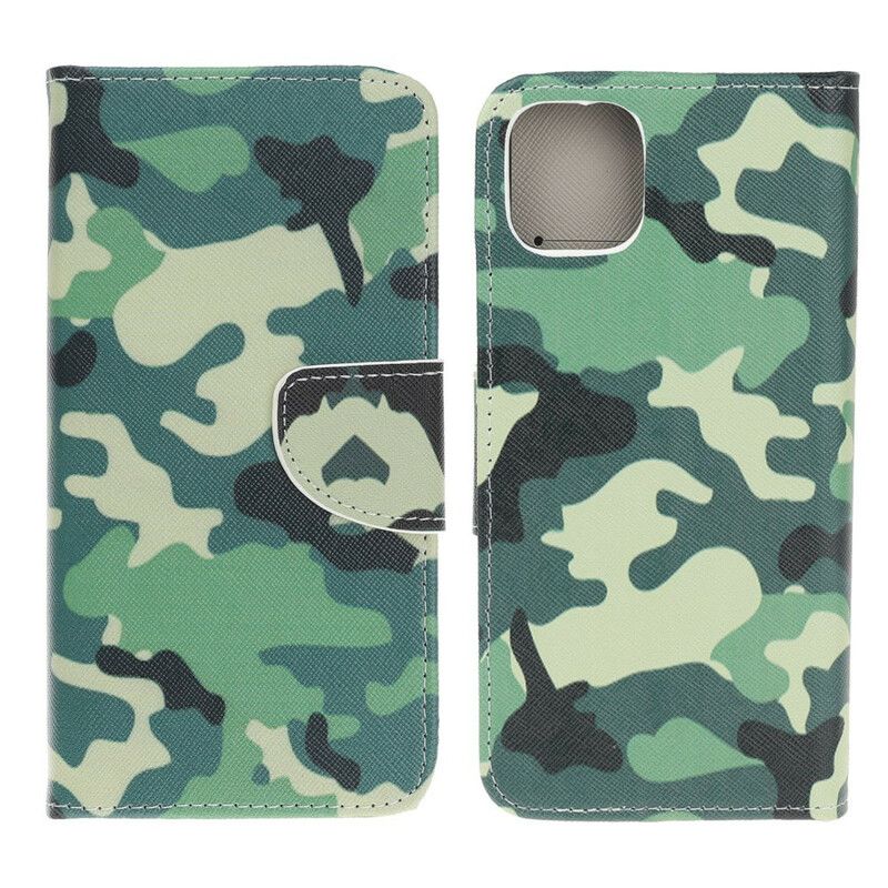 Flip Cover iPhone 13 Mini Militær Camouflage