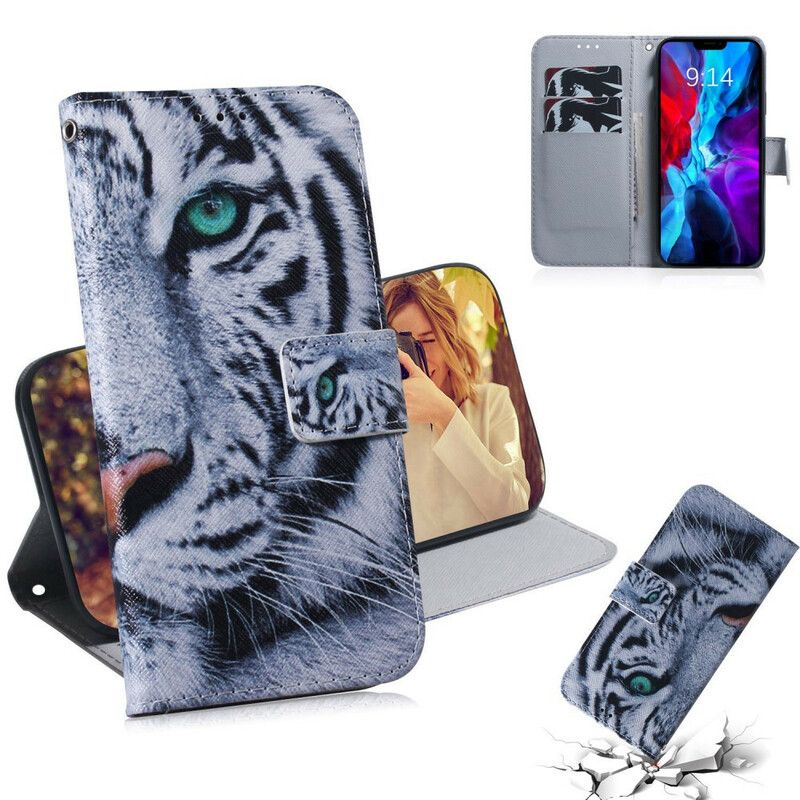 Flip Cover iPhone 13 Mini Tigeransigt