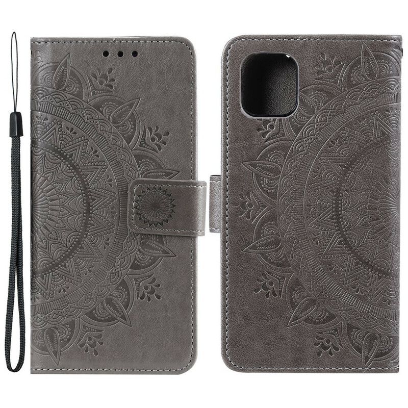 Læder Cover iPhone 13 Mini Søn Mandala