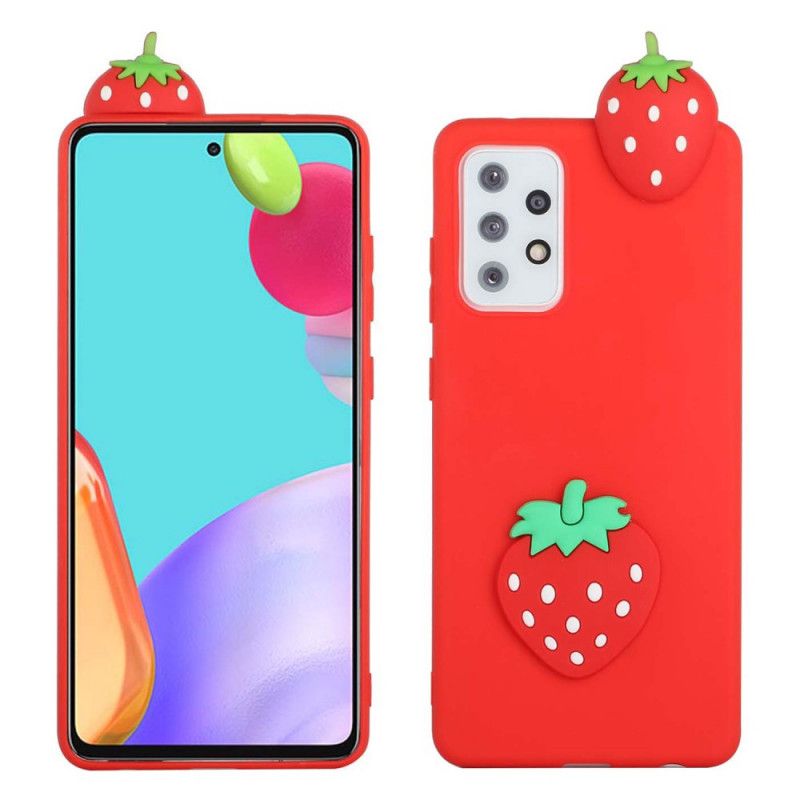 Cover Samsung Galaxy A33 5G 3d-jordbæret