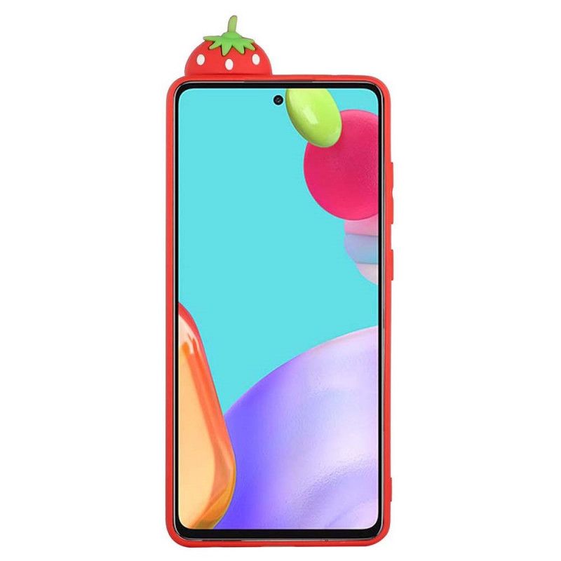 Cover Samsung Galaxy A33 5G 3d-jordbæret