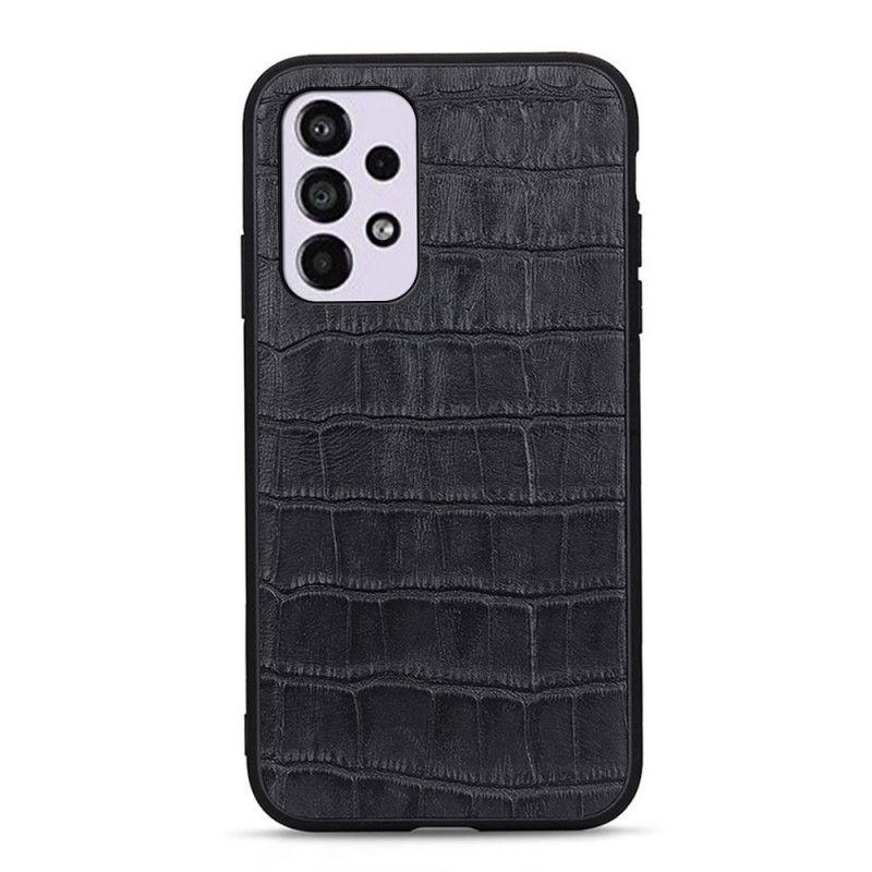 Cover Samsung Galaxy A33 5G Ægte Crocodile Texture Læder