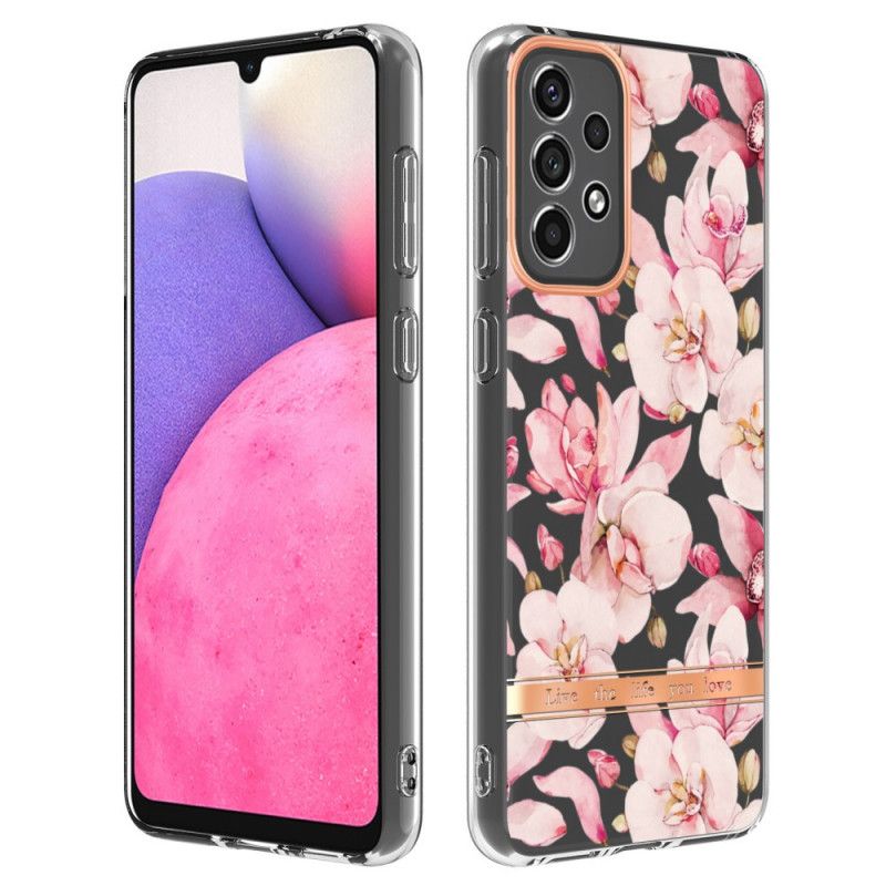 Cover Samsung Galaxy A33 5G Blomstergennemsigtig