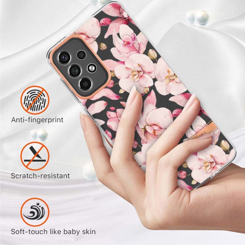 Cover Samsung Galaxy A33 5G Blomstergennemsigtig