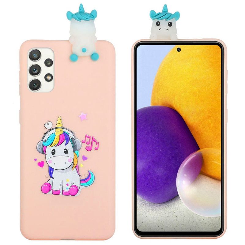 Cover Samsung Galaxy A33 5G Enhjørning Sjov 3d