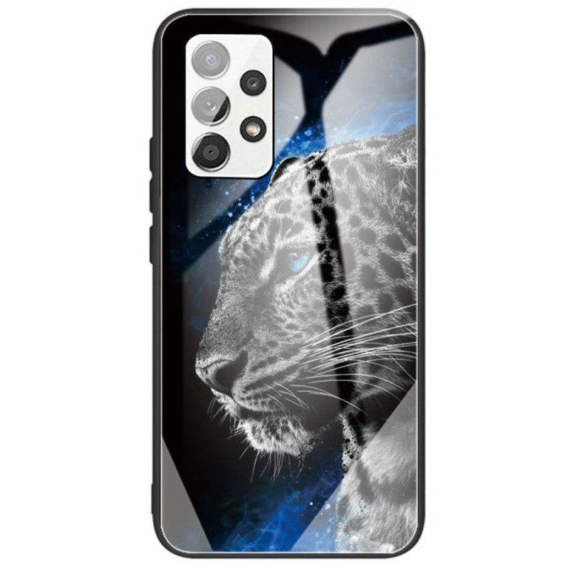 Cover Samsung Galaxy A33 5G Feline Face Hærdet Glas