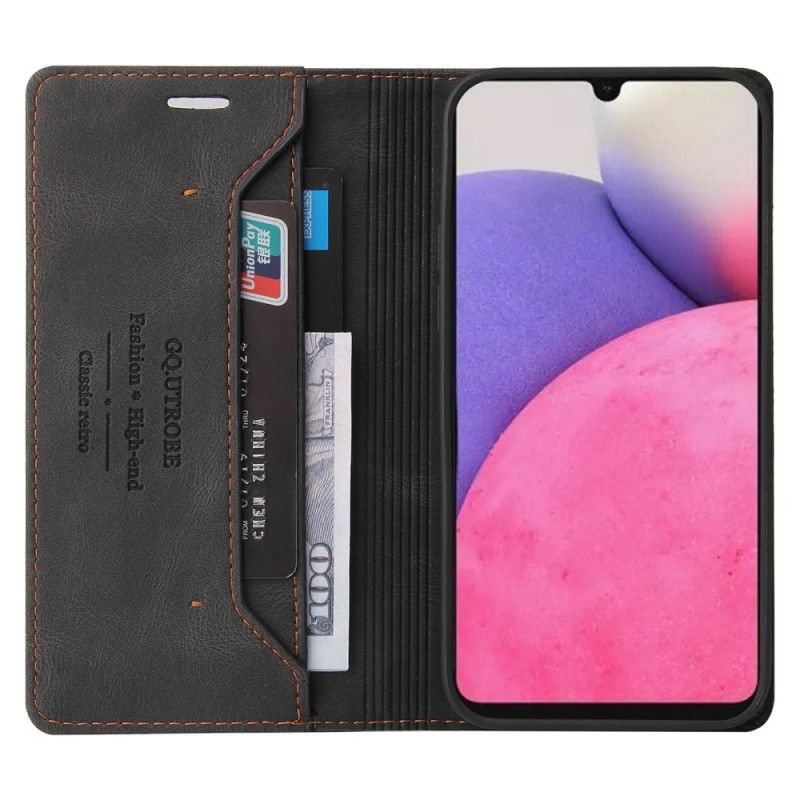 Cover Samsung Galaxy A33 5G Flip Cover Imiteret Læder Gq.utrobe