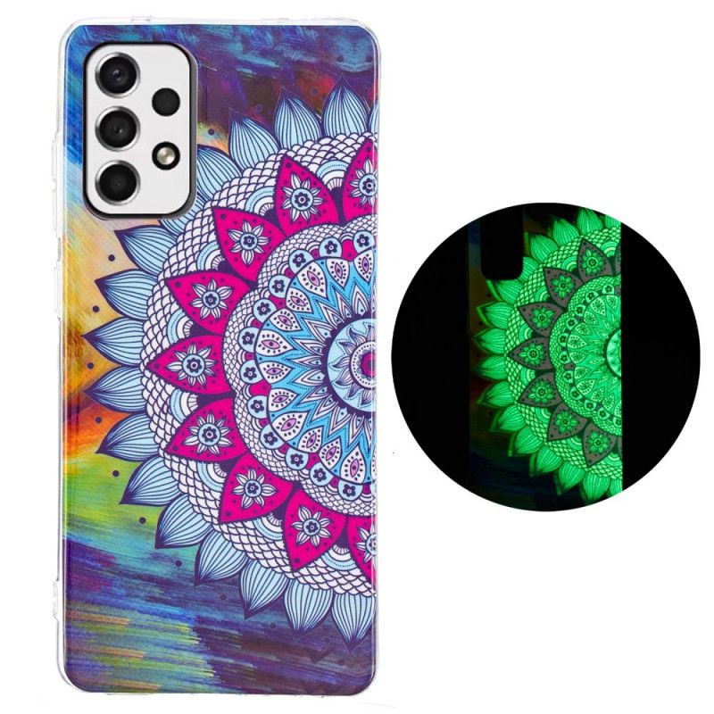 Cover Samsung Galaxy A33 5G Fluorescerende Farverig Mandala