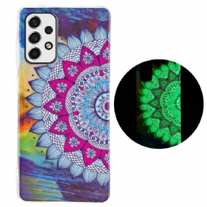 Cover Samsung Galaxy A33 5G Fluorescerende Farverig Mandala