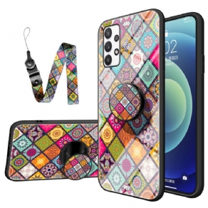 Cover Samsung Galaxy A33 5G Magnetisk Patchworkholder