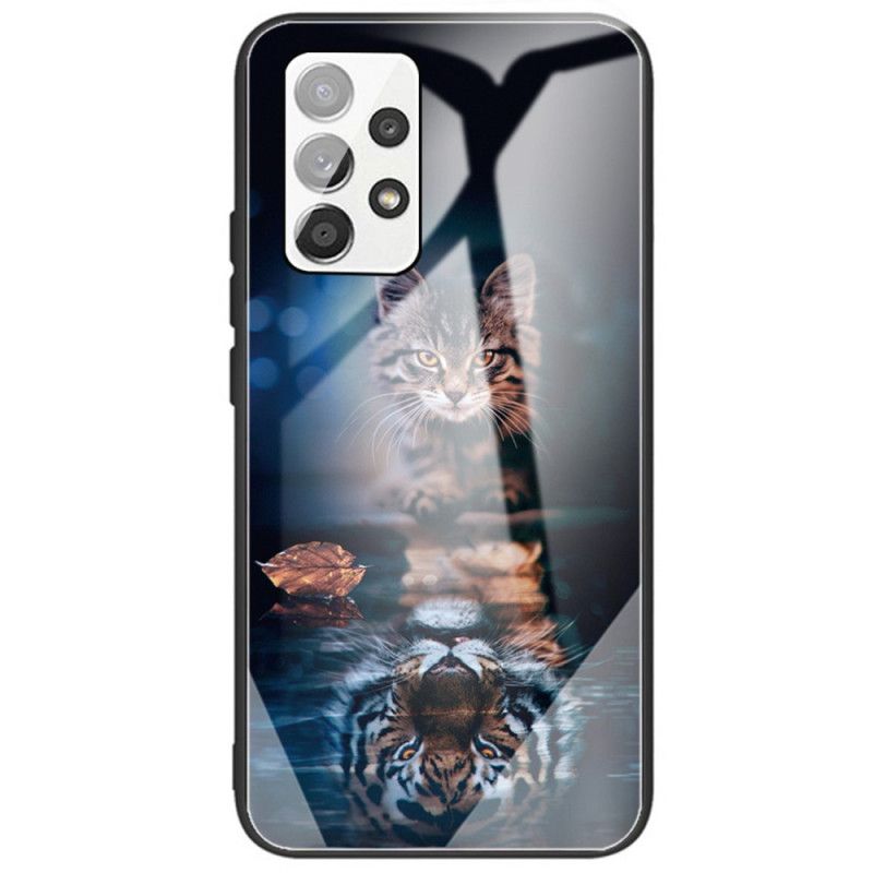 Cover Samsung Galaxy A33 5G Min Tiger Hærdet Glas