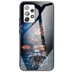 Cover Samsung Galaxy A33 5G Min Tiger Hærdet Glas