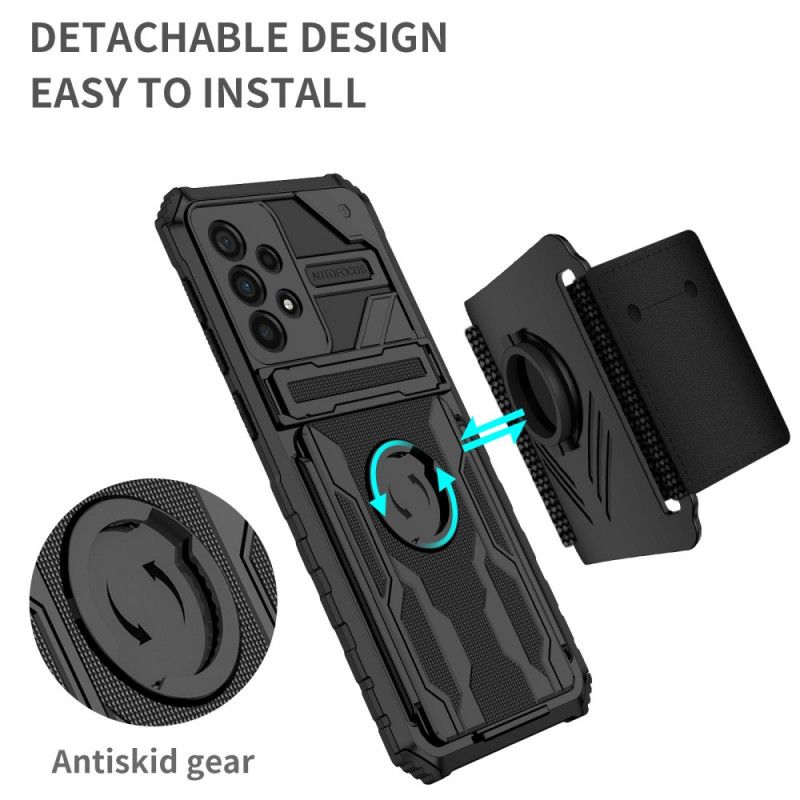 Cover Samsung Galaxy A33 5G Multifunktionel Med Armbånd