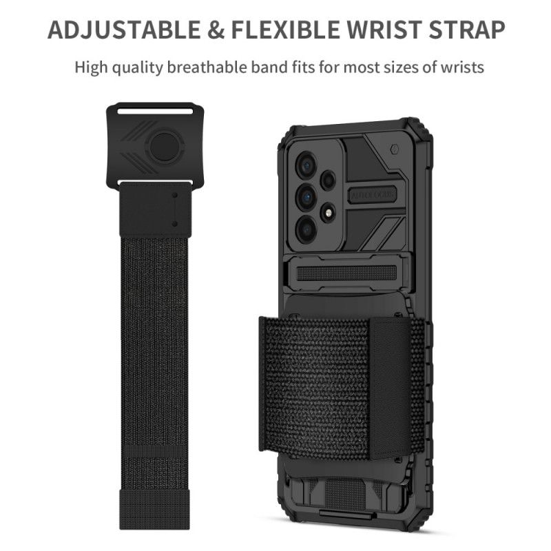 Cover Samsung Galaxy A33 5G Multifunktionel Med Armbånd