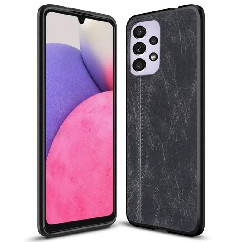 Cover Samsung Galaxy A33 5G Søm Lædereffekt