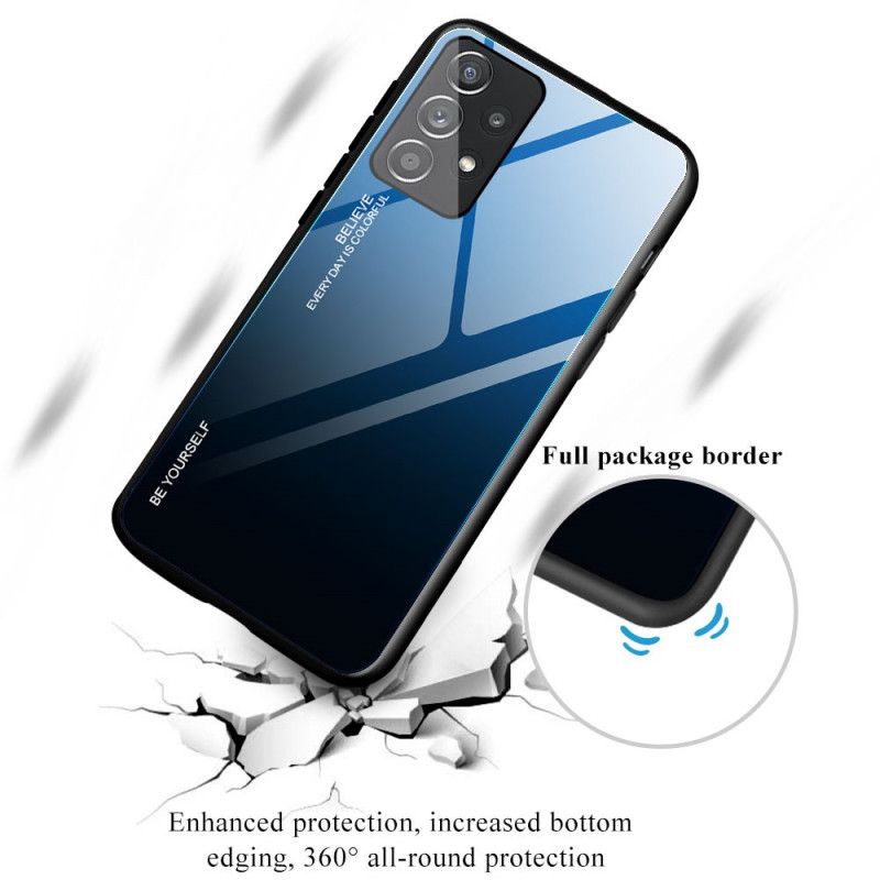 Cover Samsung Galaxy A33 5G Vær Dig Selv Hærdet Glas