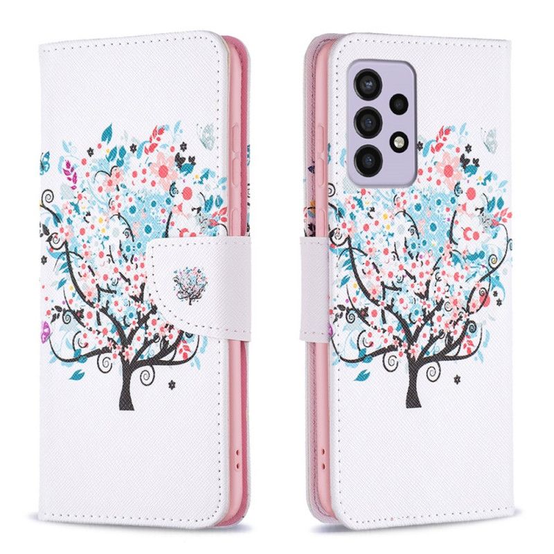 Flip Cover Samsung Galaxy A33 5G Blomstret Træ