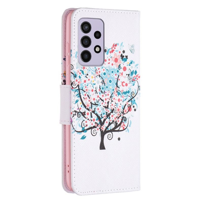 Flip Cover Samsung Galaxy A33 5G Blomstret Træ