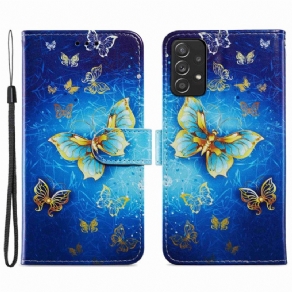 Flip Cover Samsung Galaxy A33 5G Flyvende Sommerfugle