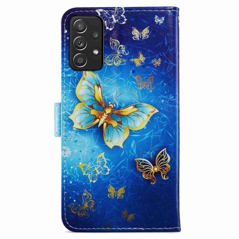 Flip Cover Samsung Galaxy A33 5G Flyvende Sommerfugle