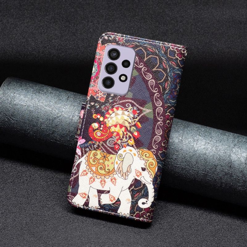 Flip Cover Samsung Galaxy A33 5G Indisk Elefant