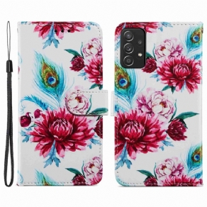 Flip Cover Samsung Galaxy A33 5G Intense Blomster