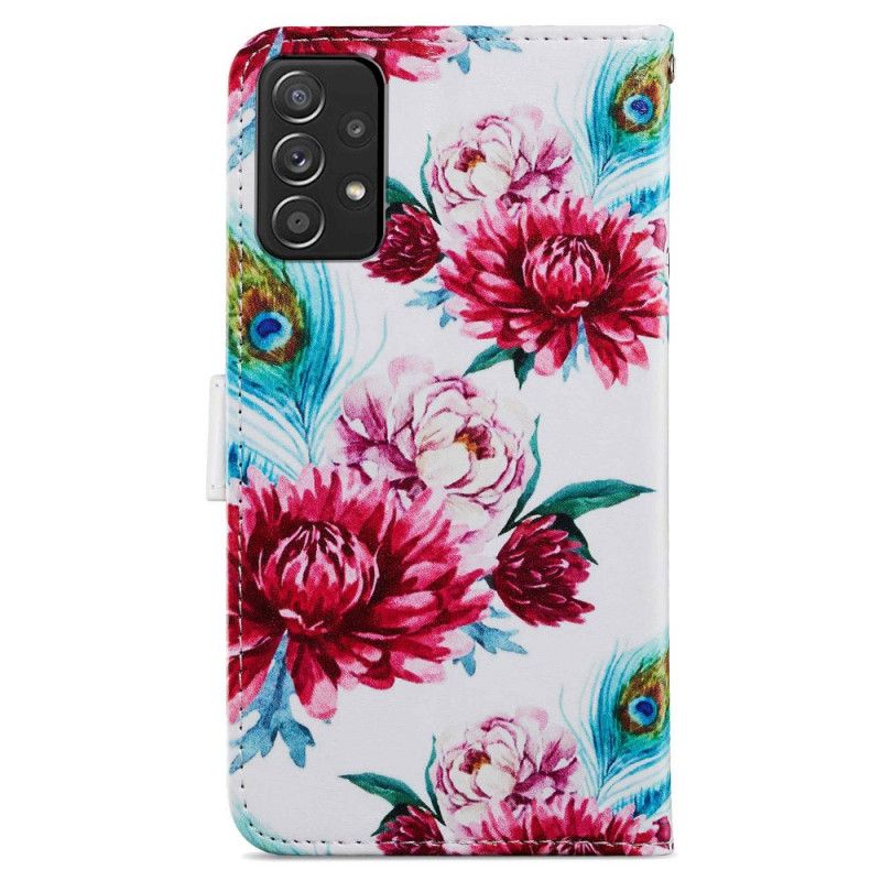 Flip Cover Samsung Galaxy A33 5G Intense Blomster