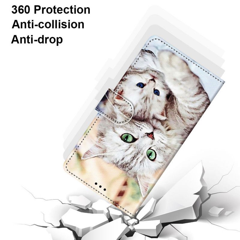 Flip Cover Samsung Galaxy A33 5G Kattefamilie