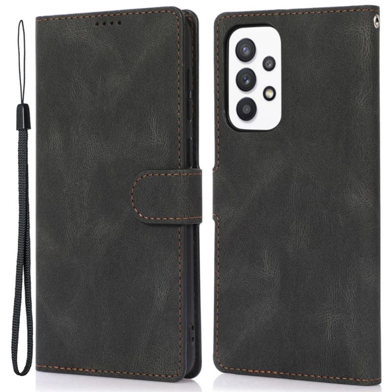 Flip Cover Samsung Galaxy A33 5G Med Snor Vintage Læderrem