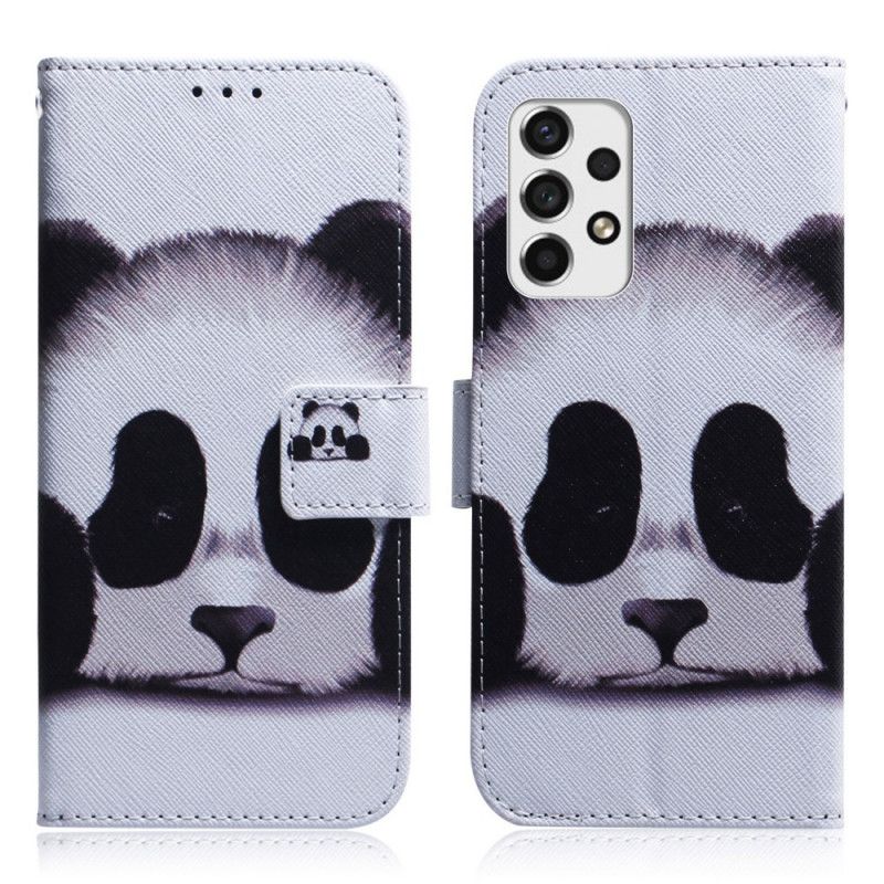 Flip Cover Samsung Galaxy A33 5G Panda Ansigt