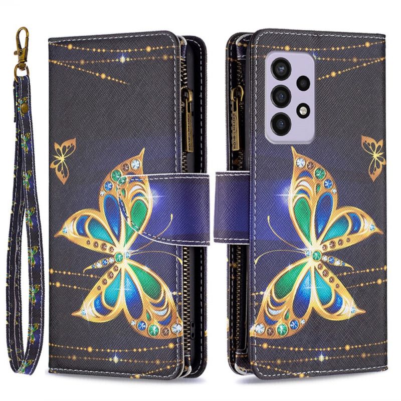 Flip Cover Samsung Galaxy A33 5G Royal Butterfly Lynlåslomme