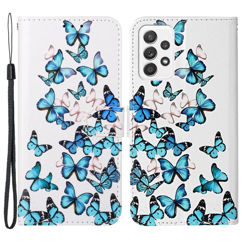 Flip Cover Samsung Galaxy A33 5G Sommerfuglestilen