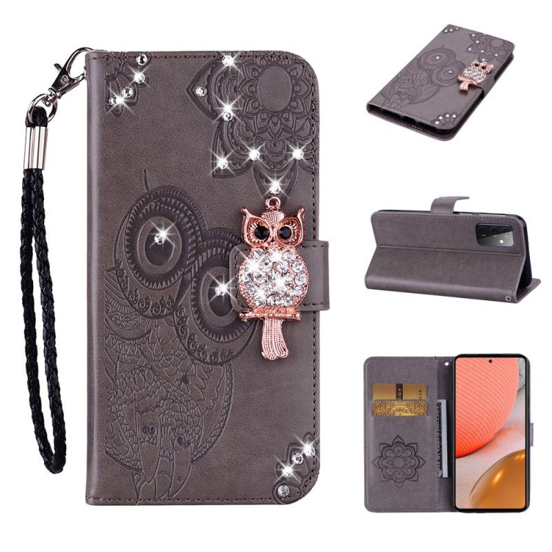 Flip Cover Samsung Galaxy A33 5G Ugle Mandala Og Charm